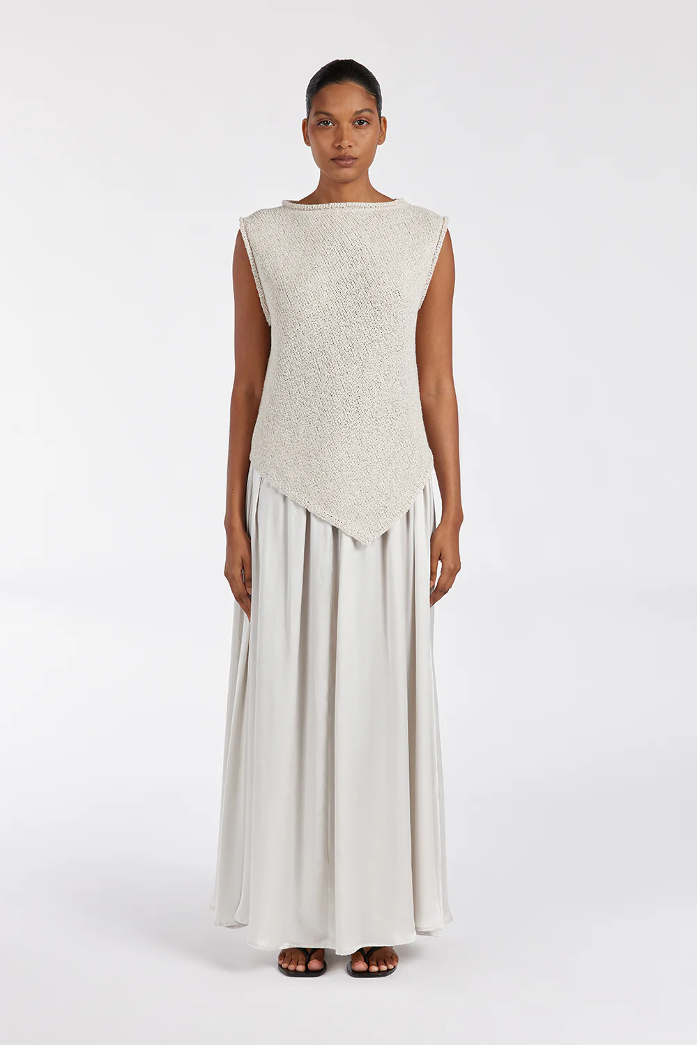 COLLINS CHALK SILK SKIRT - Gamepaces