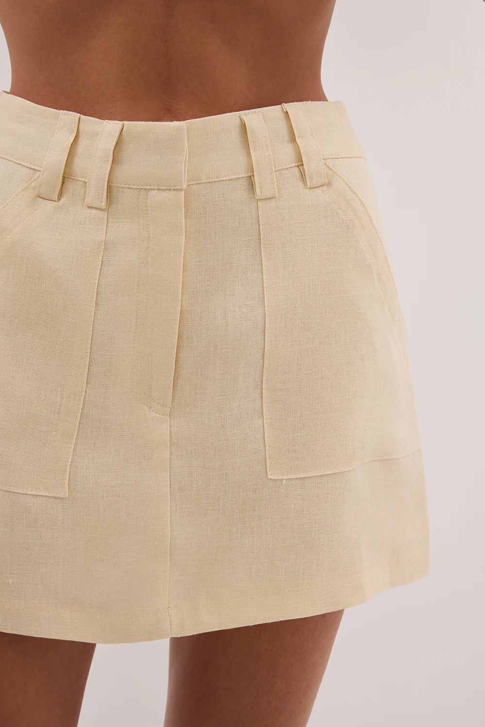 EVA LEMON LINEN SKORT - Gamepaces
