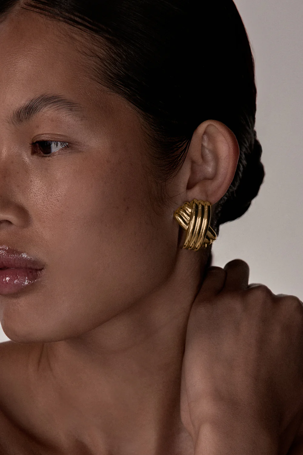 M  GA TRIPLE X GOLD EARRING - Gamepaces