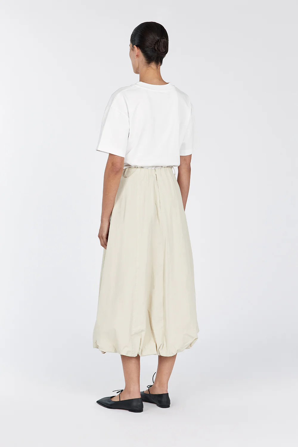 RICKIE STONE COTTON MIDI SKIRT - Gamepaces