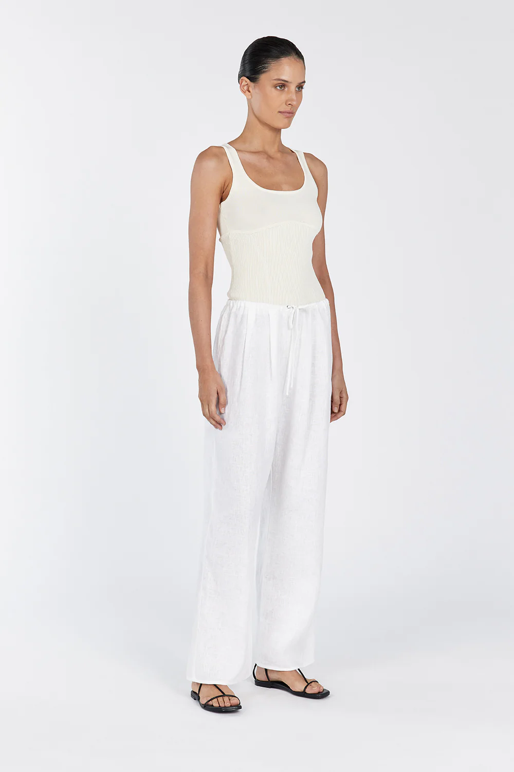 MILO LEMON SLEEVELESS KNIT TOP - Gamepaces