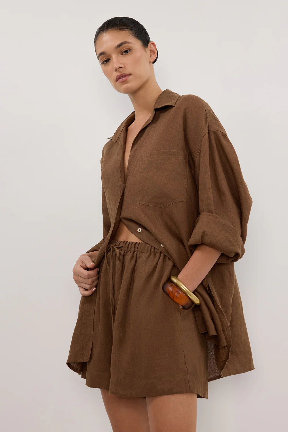 LUNE FONDANT LINEN SHORT - Gamepaces