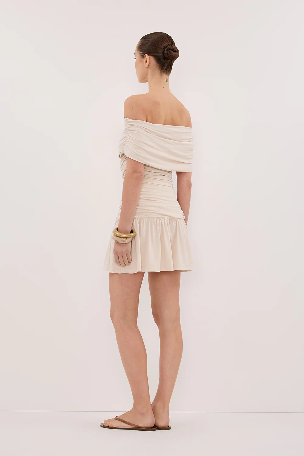 FEZ BONE OFF SHOULDER MINI DRESS - Gamepaces