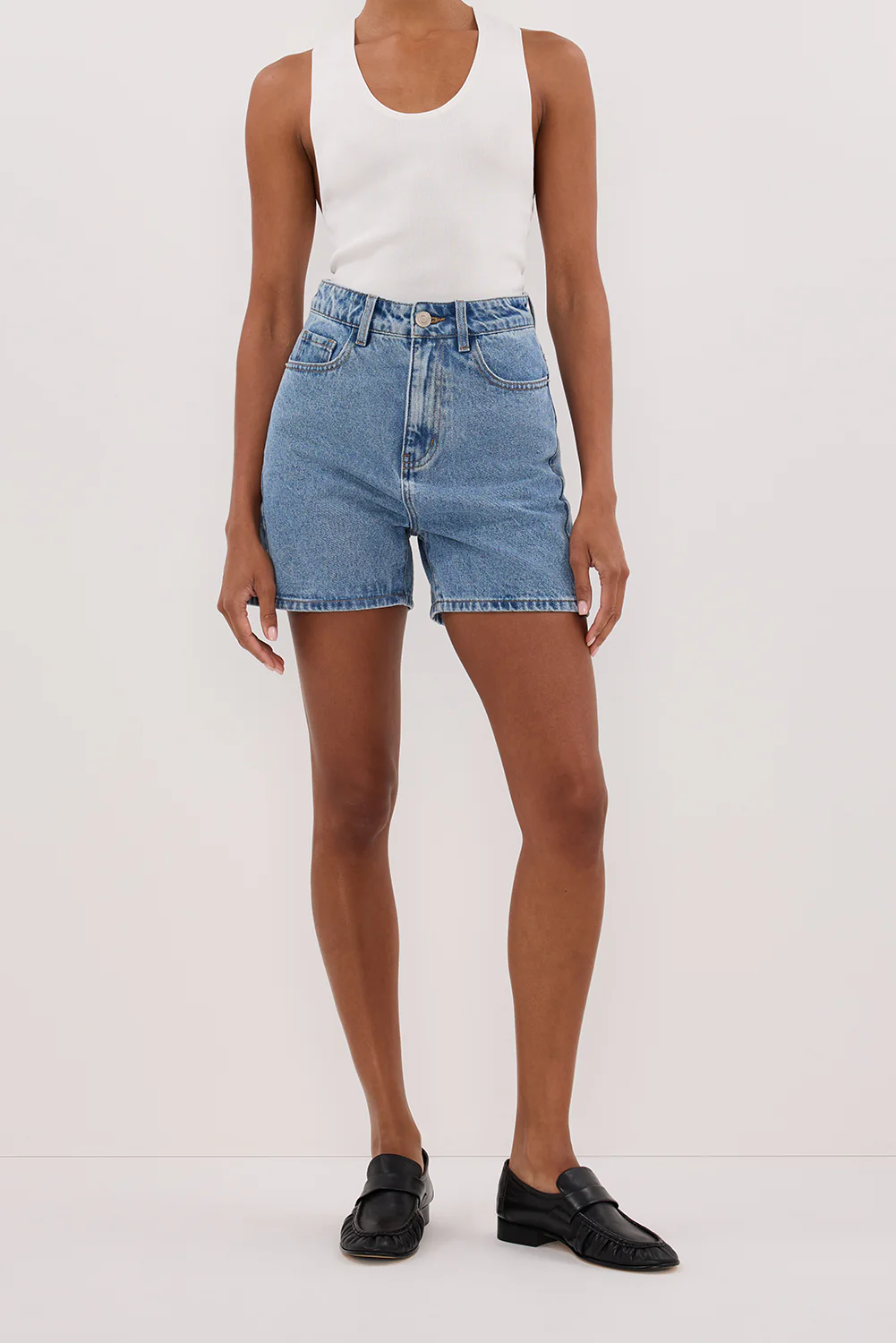 FINN MEDIUM BLUE DENIM SHORT - Gamepaces
