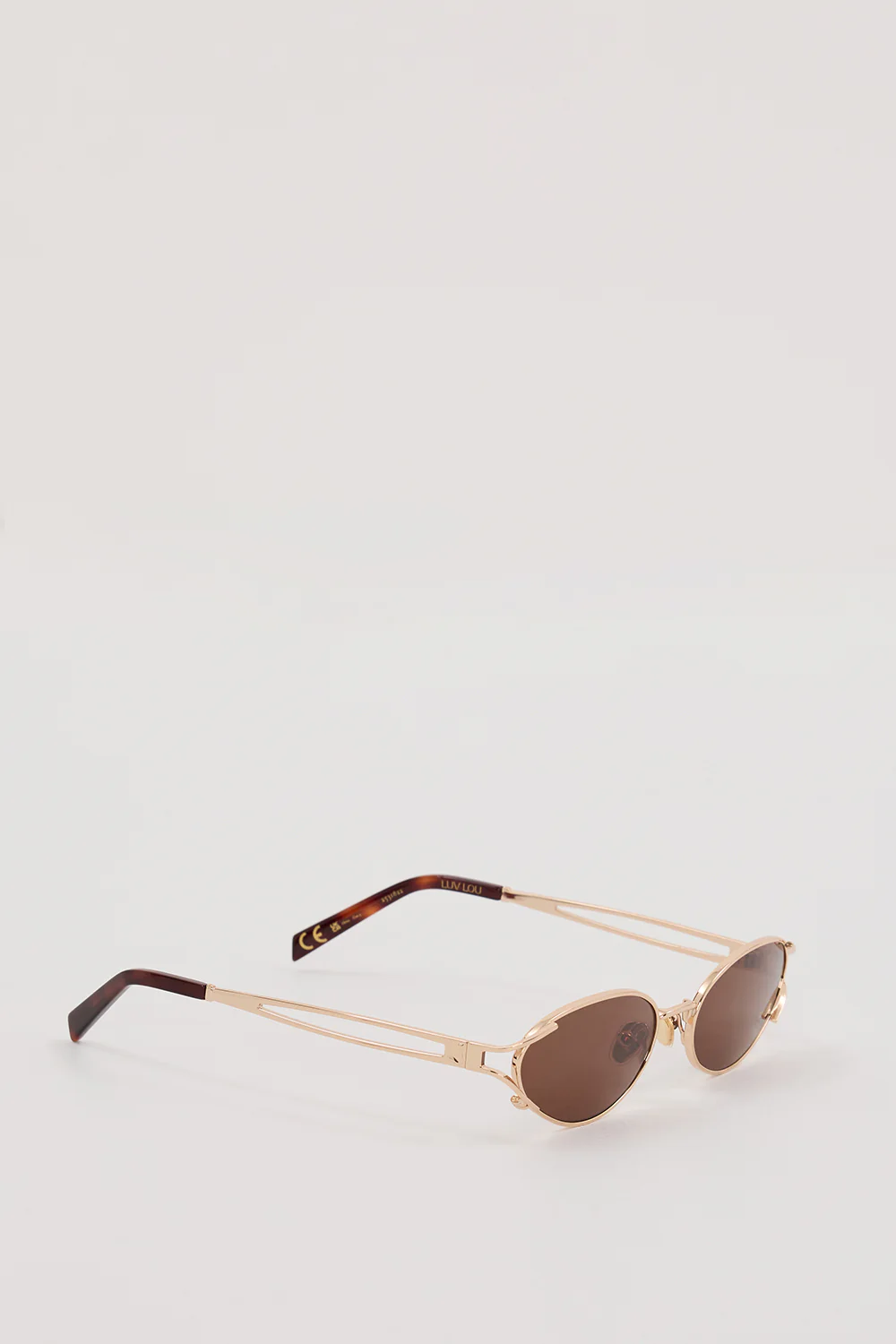 LUV LOU THE PALOMA BROWN MONO SUNGLASSES - Gamepaces