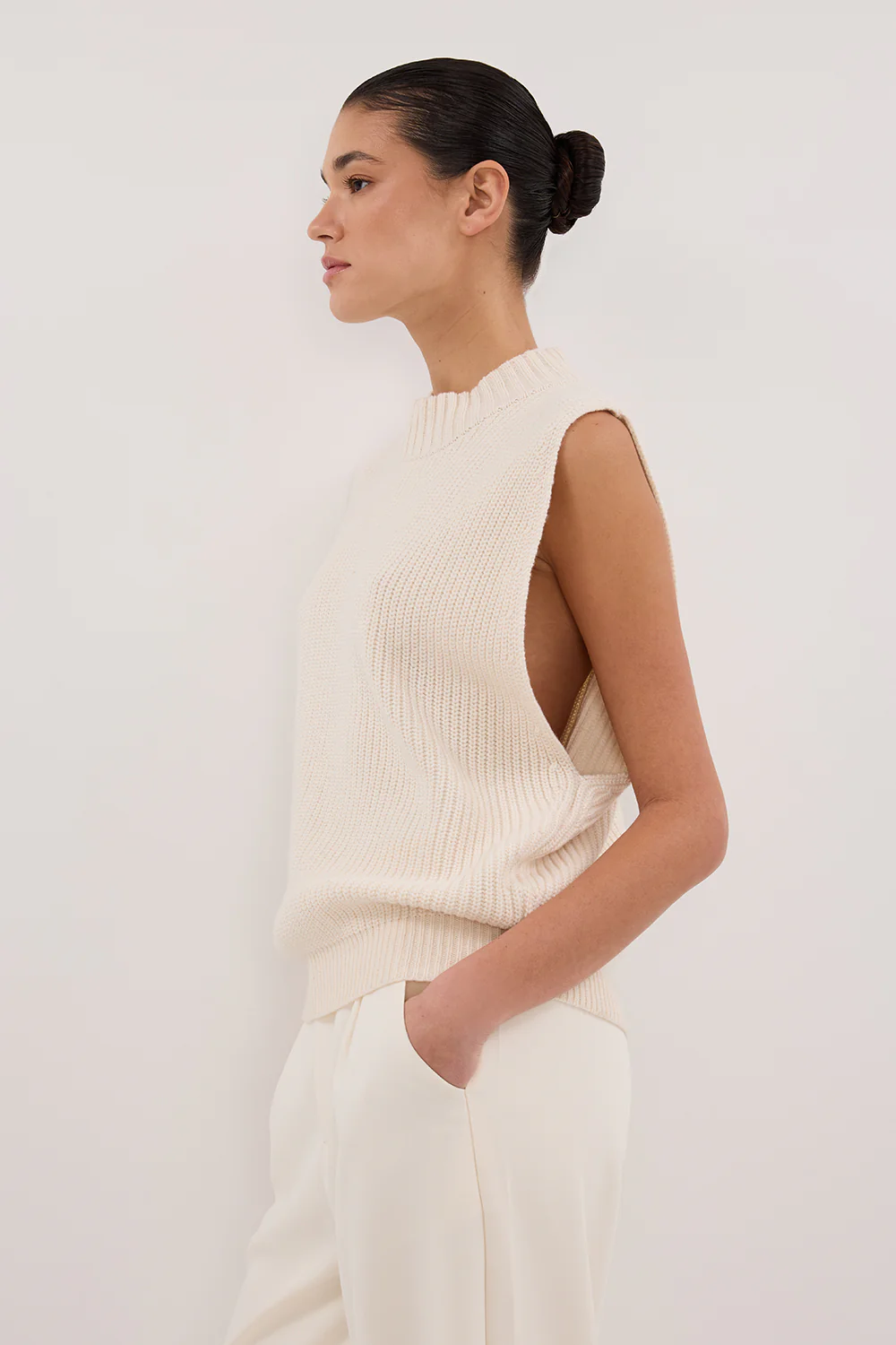 ARO CREAM KNIT TOP - Gamepaces