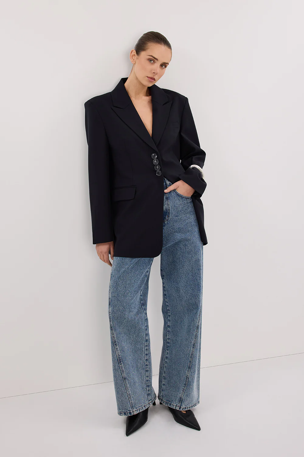 ANDIE INK OVERSIZED BLAZER - Gamepaces