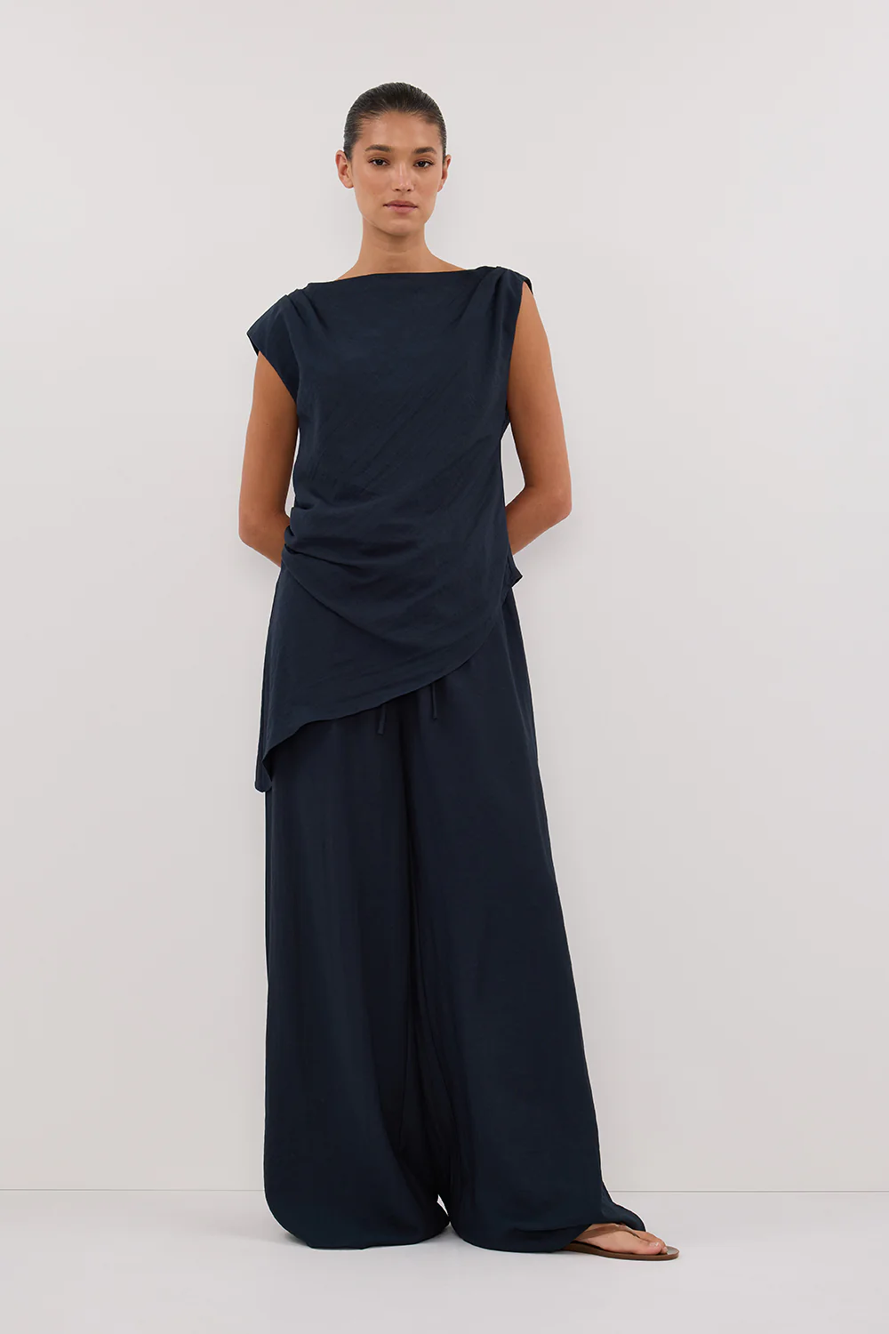 SHYLA SLATE ASYM TOP - Gamepaces