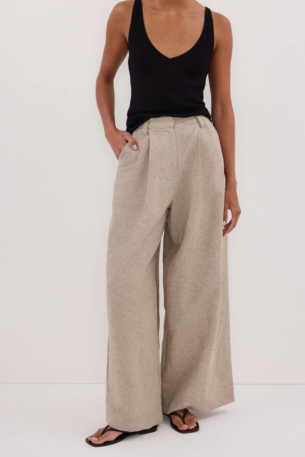 ELIAS OAT LINEN BLEND PANT - Gamepaces