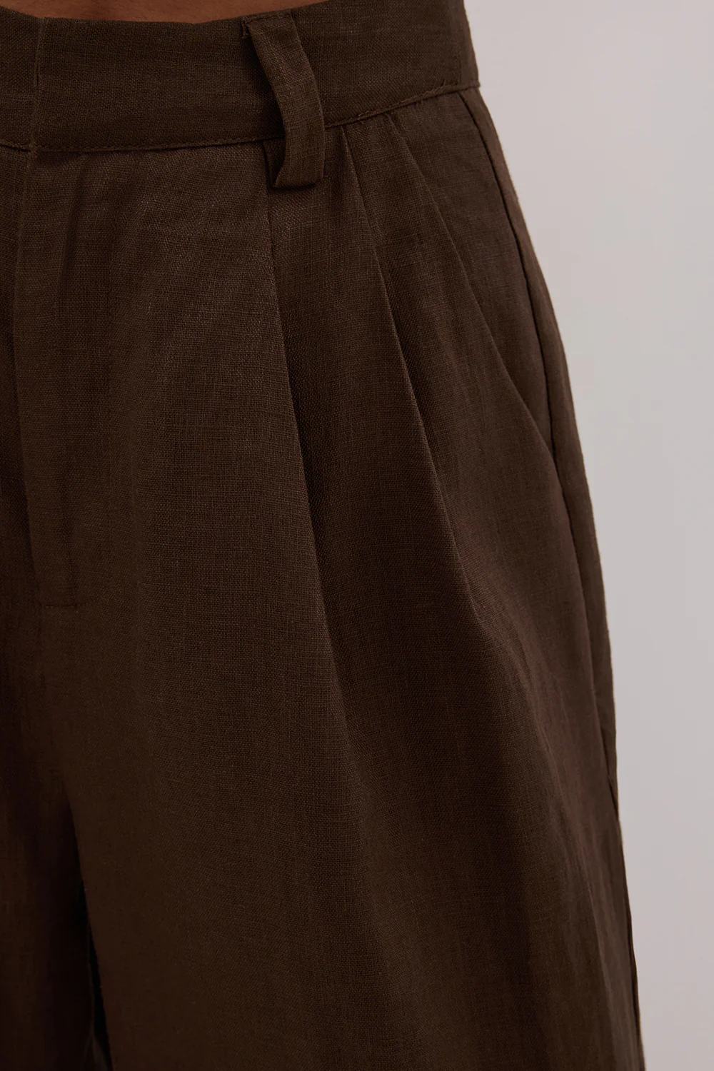 HOLDEN BITTER CHOC LINEN PANT - Gamepaces