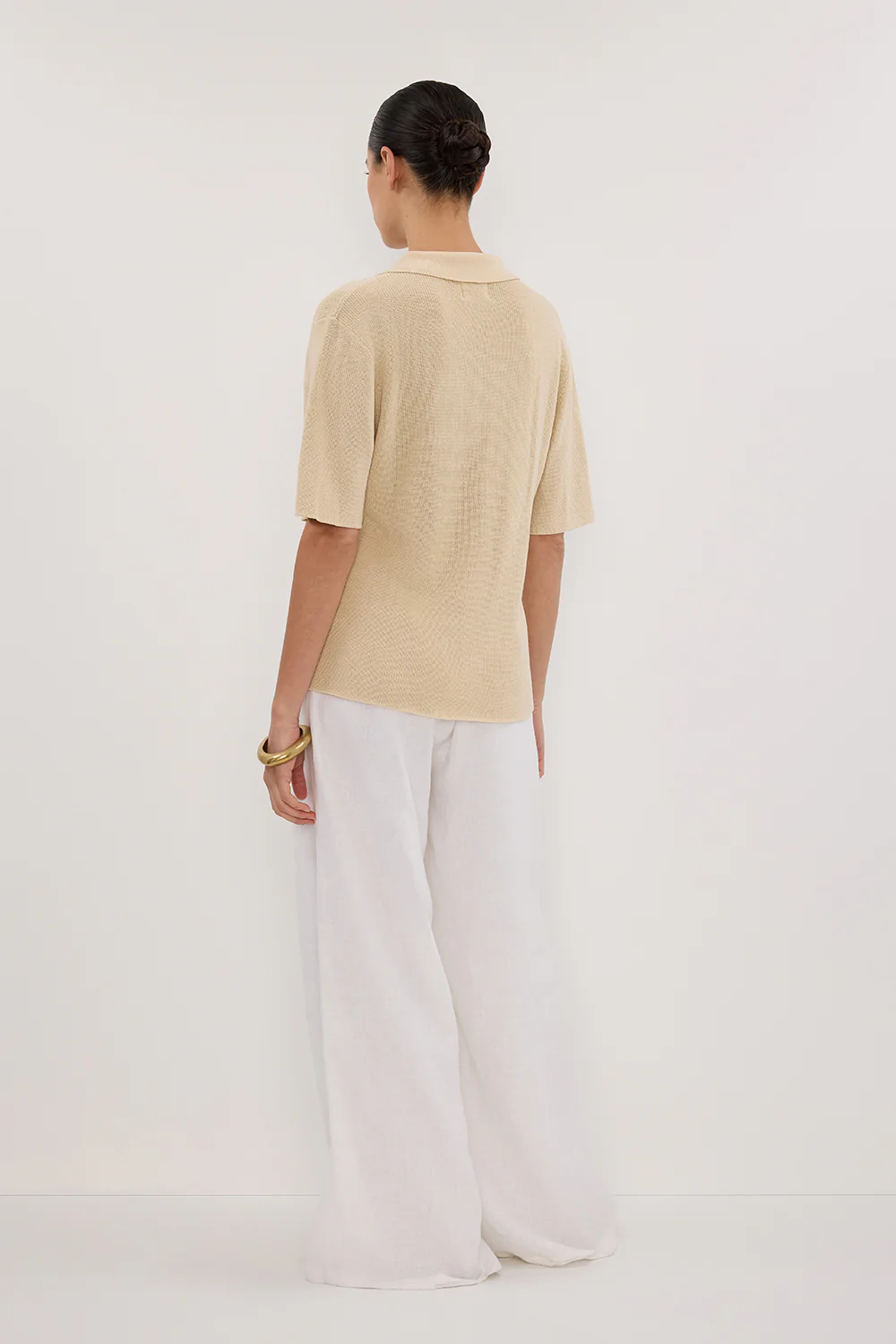 LIAM NATURAL KNIT POLO SHIRT - Gamepaces