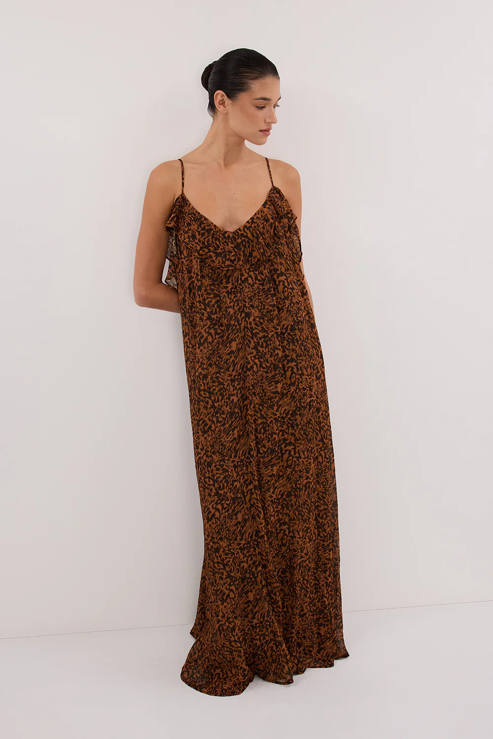 TERRA CAPRI RUST SLEEVELESS MAXI DRESS - Gamepaces