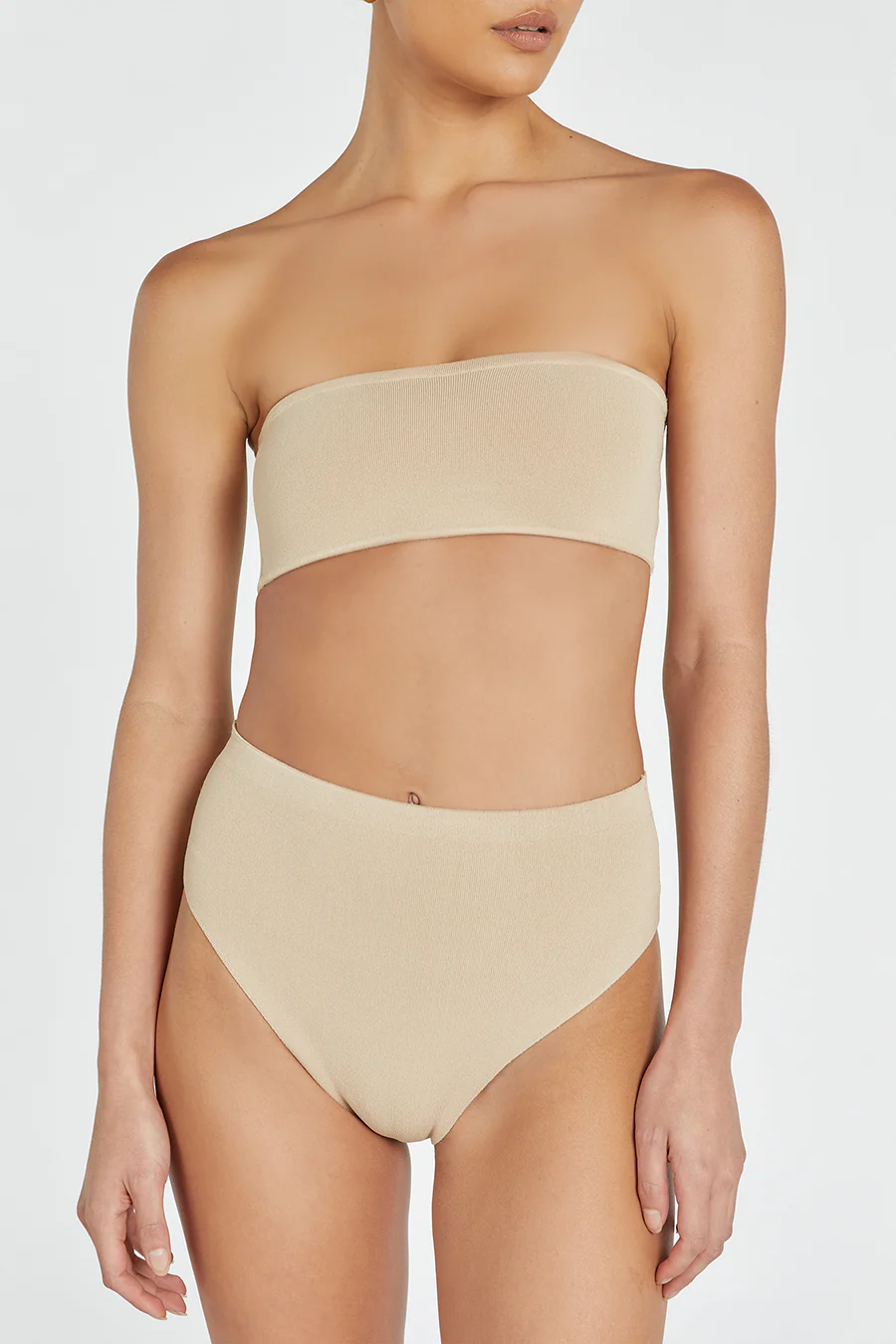 BASE BEIGE BANDEAU TOP - Gamepaces