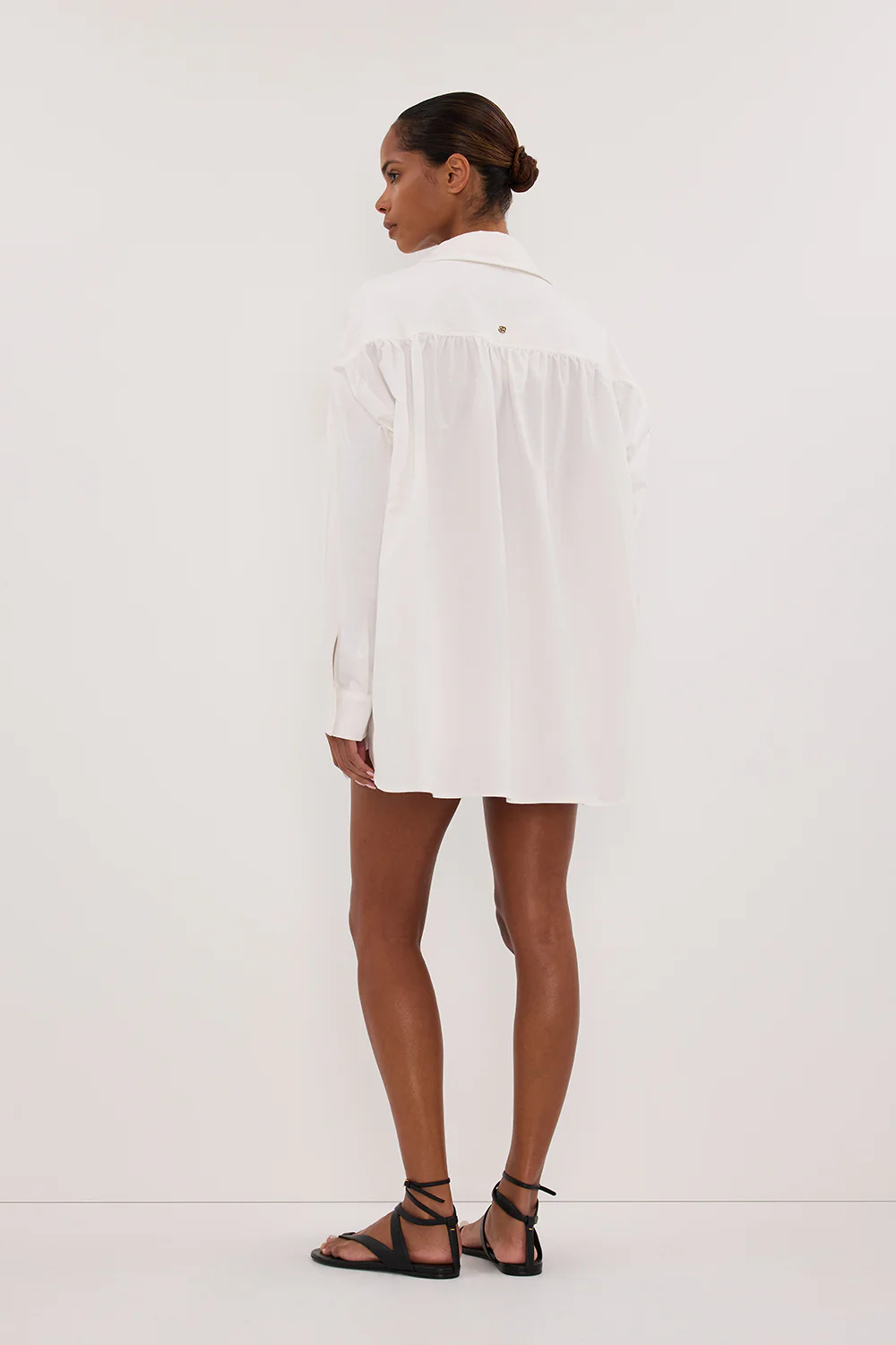 RHEA 2.0 WHITE OVERSIZED COTTON SHIRT - Gamepaces