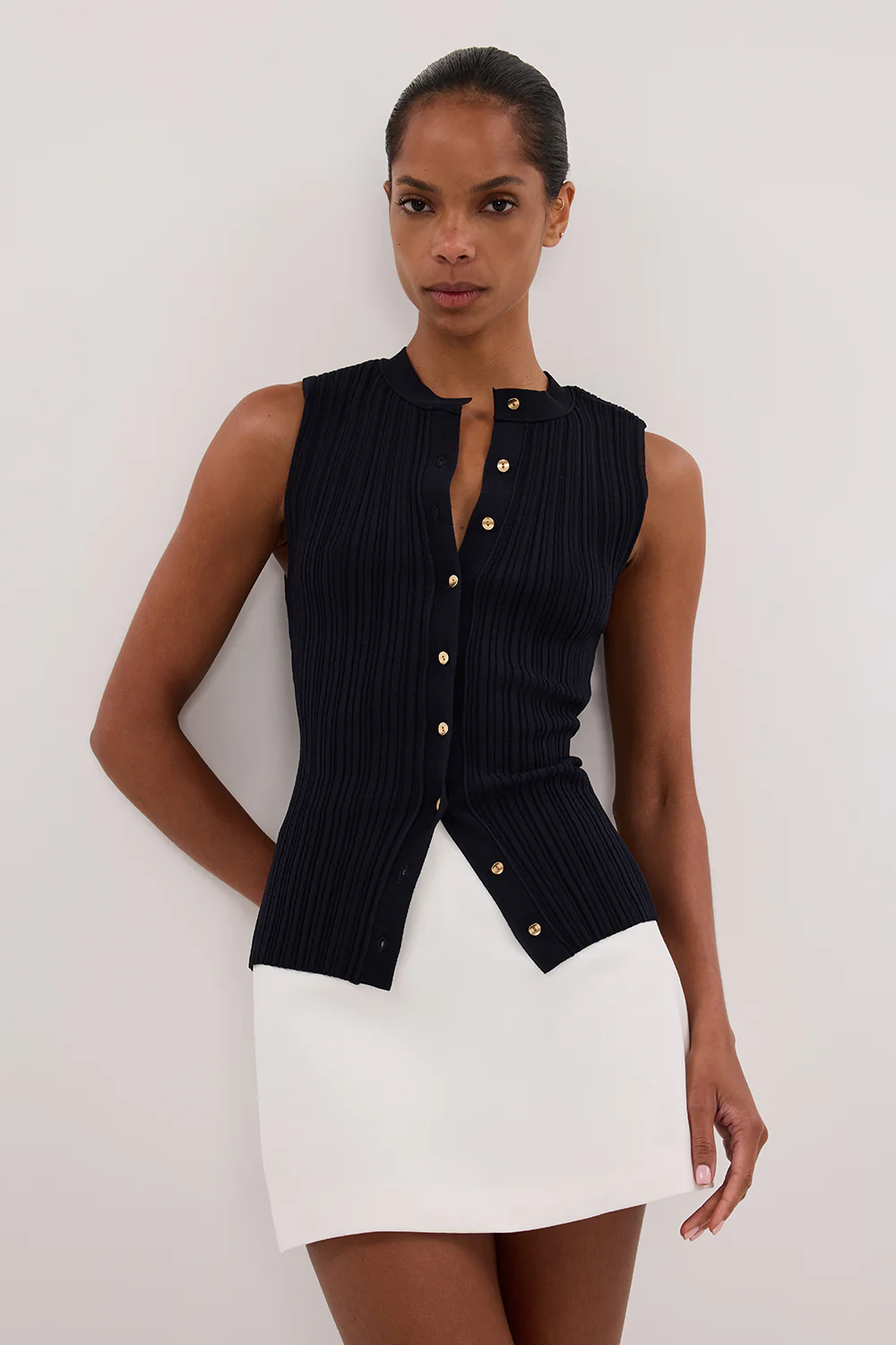 JASMINE INK KNIT TOP - Gamepaces