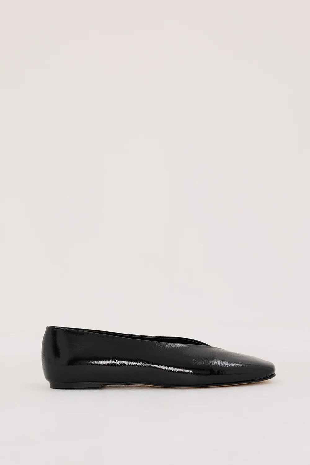DOF STUDIOS CAMILLE BLACK GLOSSY BALLET FLAT - Gamepaces