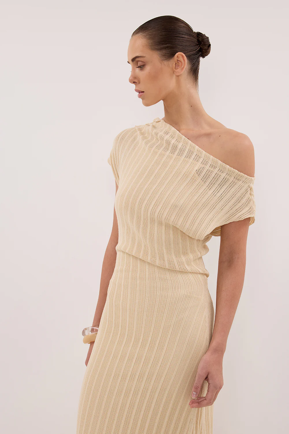 BOWIE NATURAL KNIT MAXI DRESS - Gamepaces