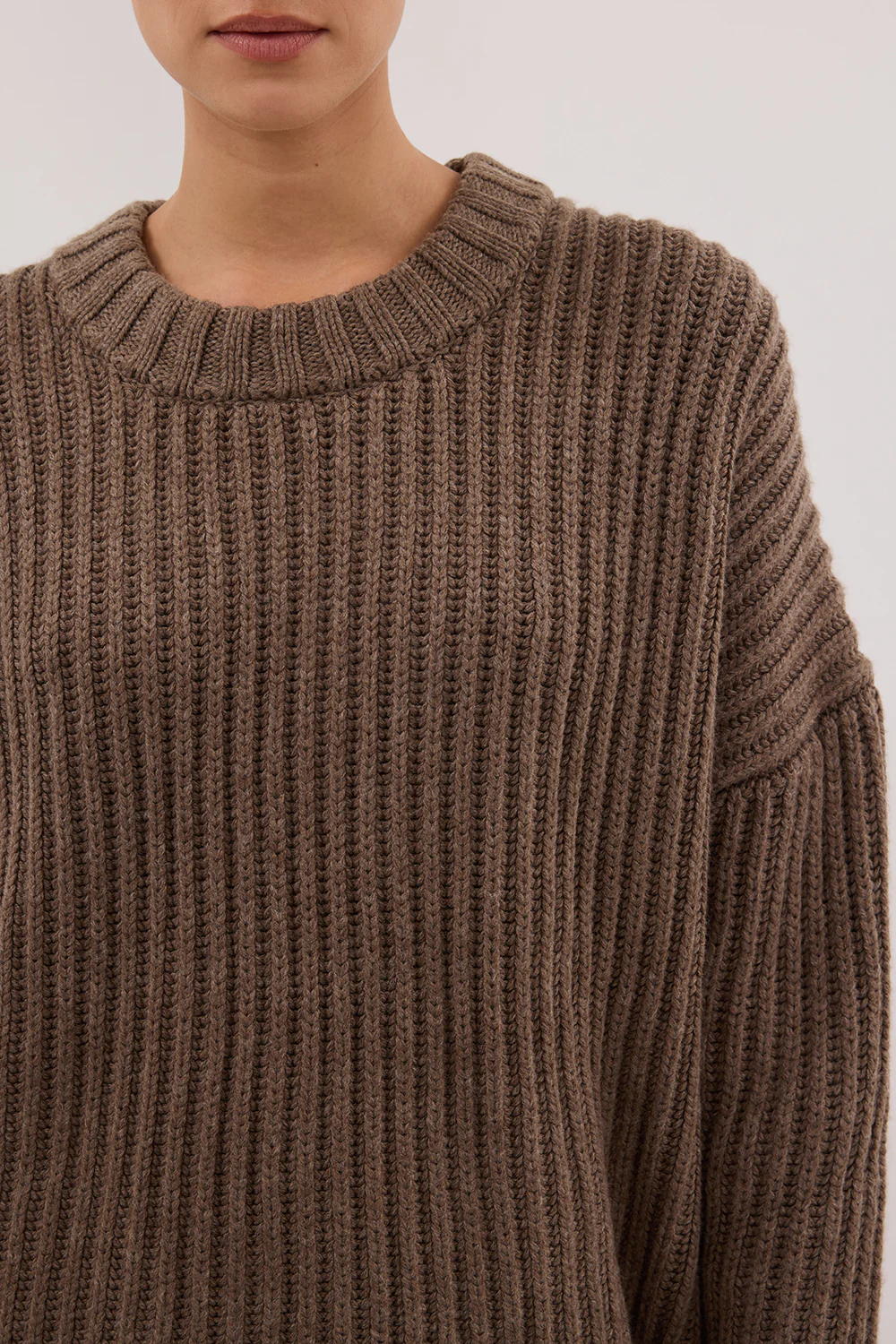 MARLEY CHOC MARLE KNIT JUMPER - Gamepaces