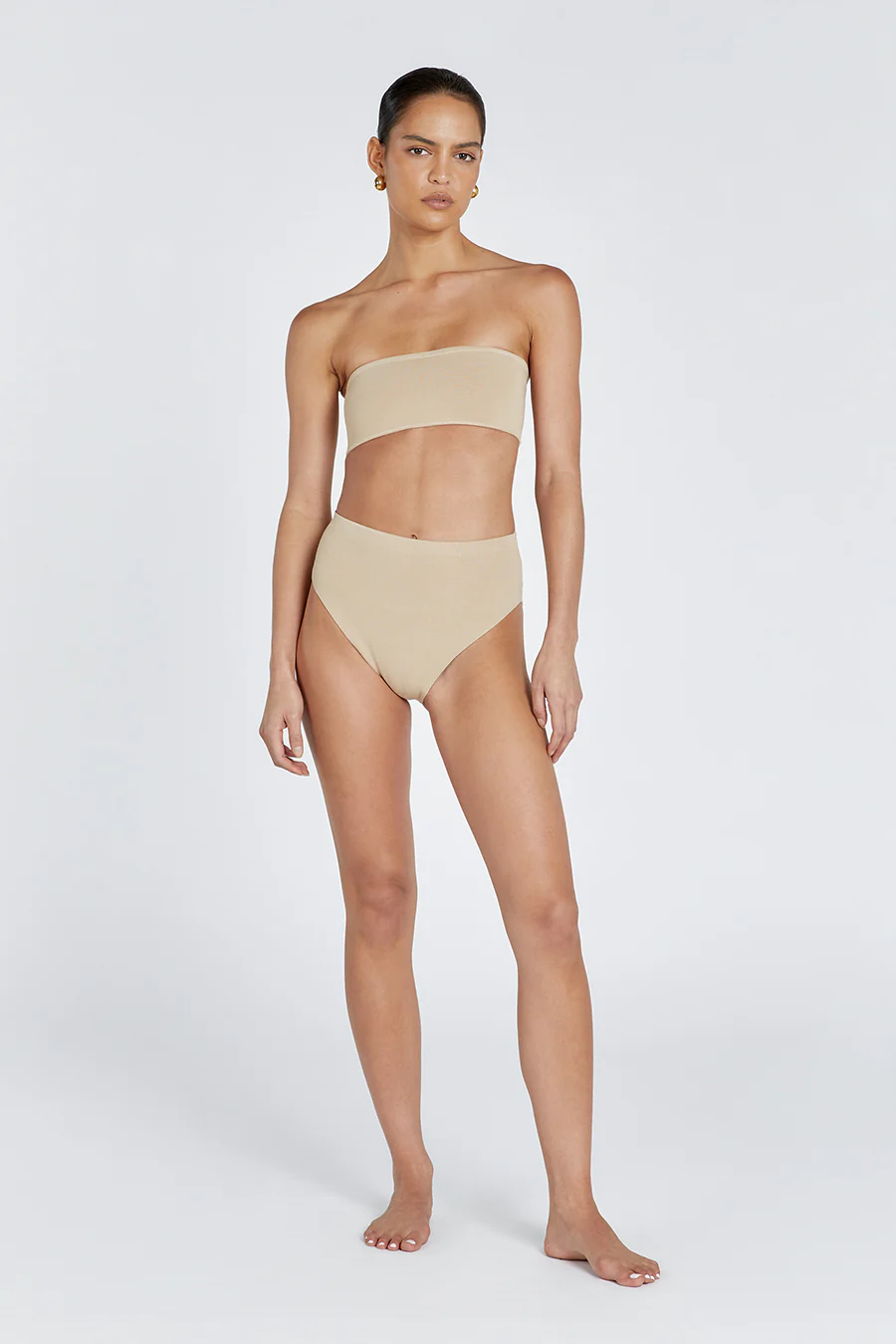 BASE BEIGE BANDEAU TOP - Gamepaces