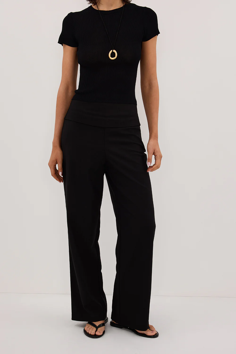 RITA BLACK TAILORED PANT - Gamepaces