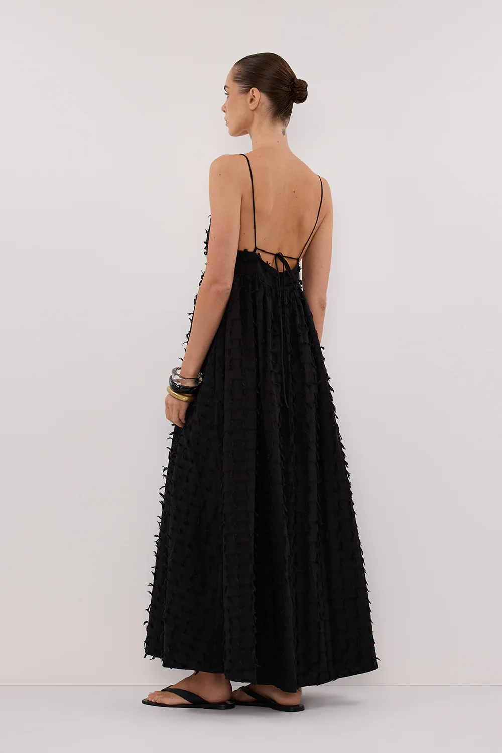 PALOMA BLACK BABYDOLL MIDI DRESS - Gamepaces