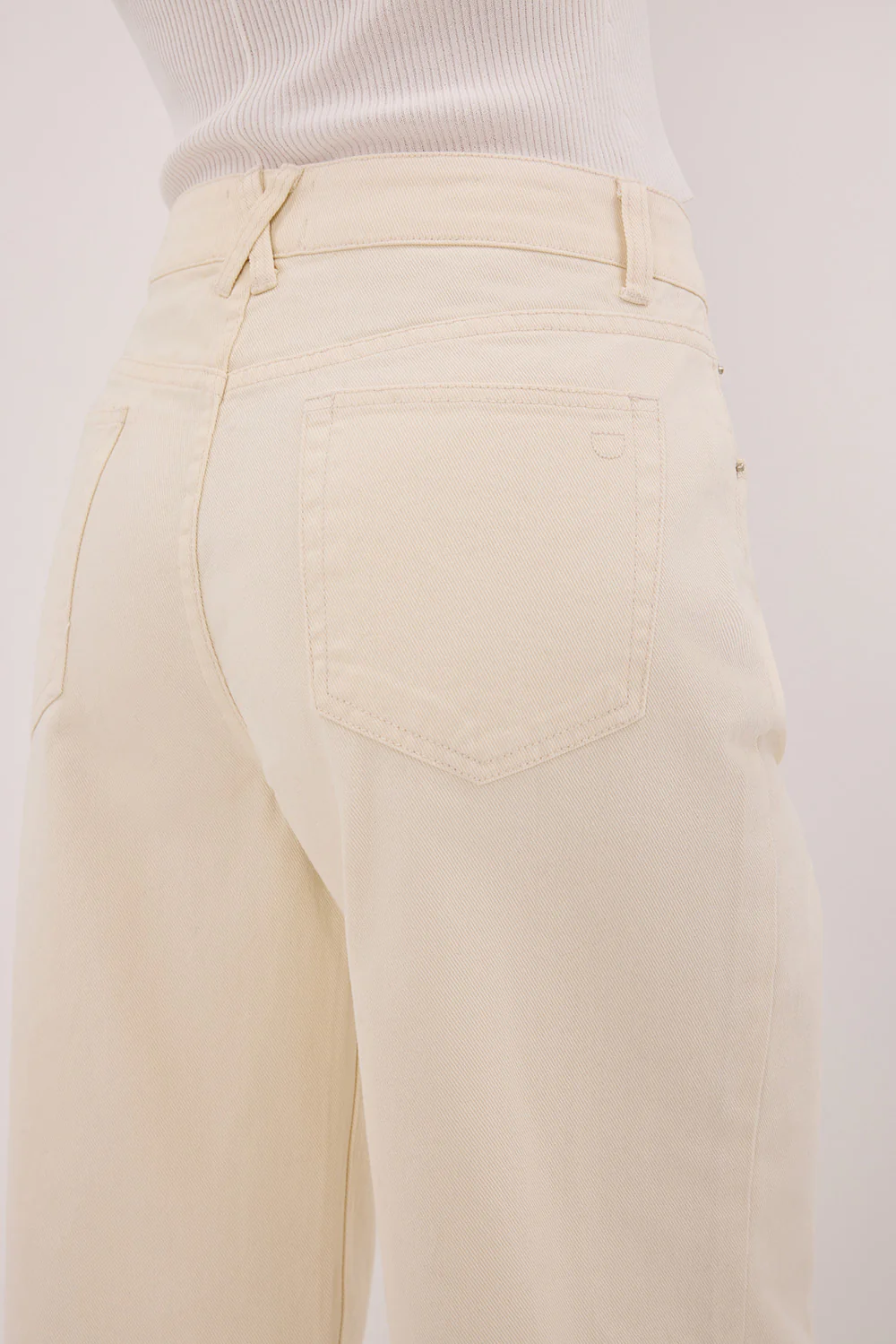 REAGAN 2.0 CREAM SLOUCHY JEAN - Gamepaces