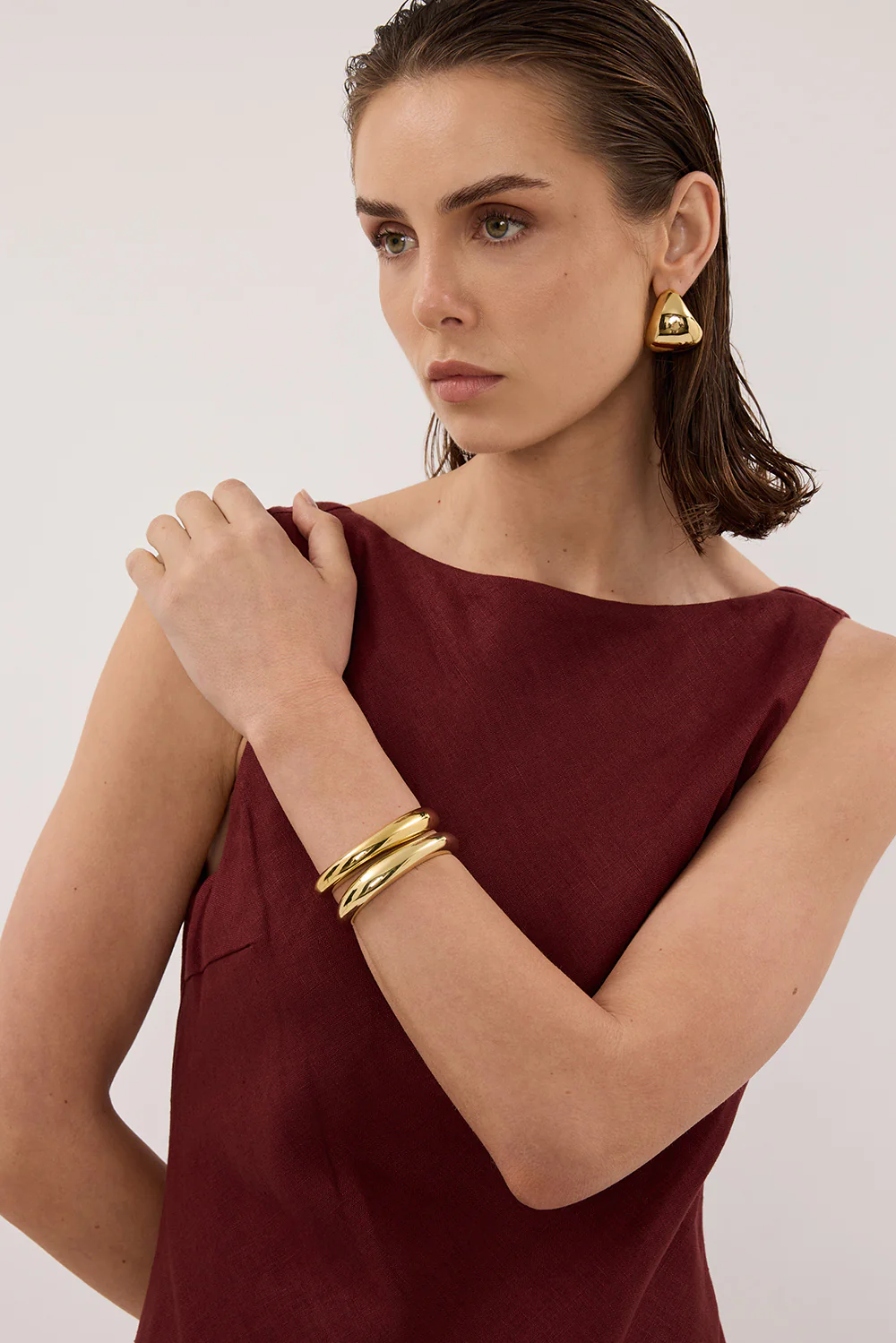 LACY SAHARA SLEEVELESS LINEN MIDI DRESS - Gamepaces