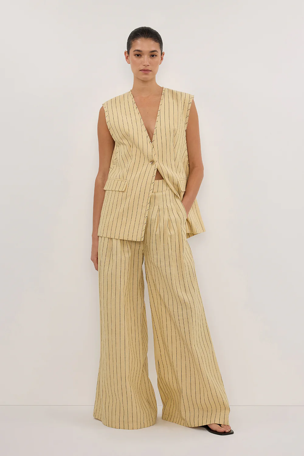 OLLIE DUNE STRIPE WIDE LEG PANT - Gamepaces
