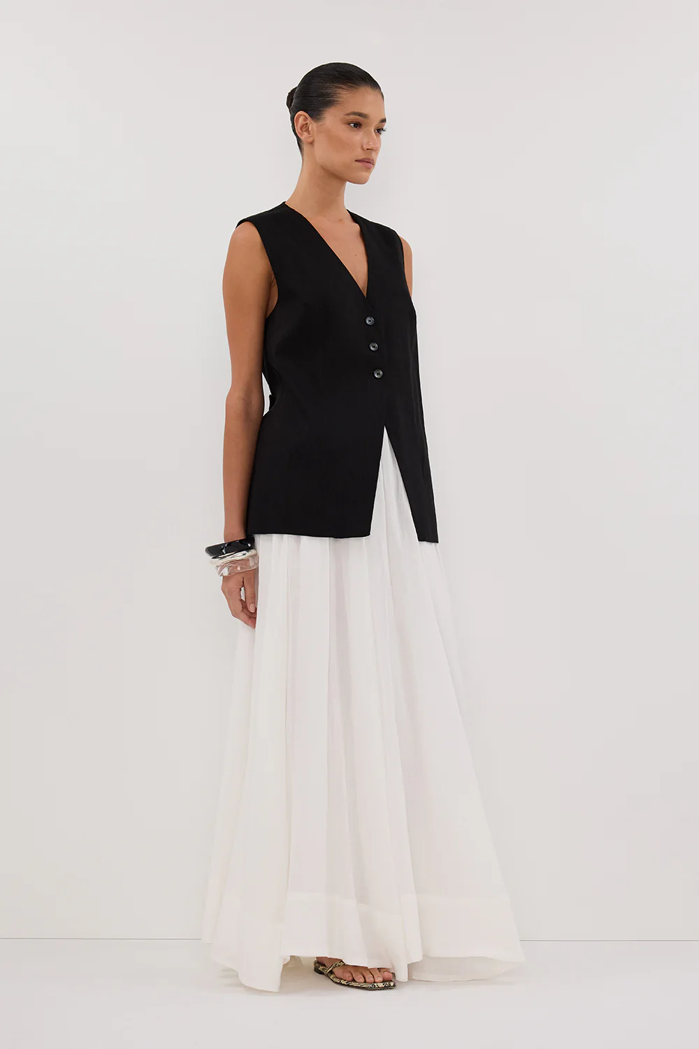 BRAX BLACK LONGLINE VEST - Gamepaces