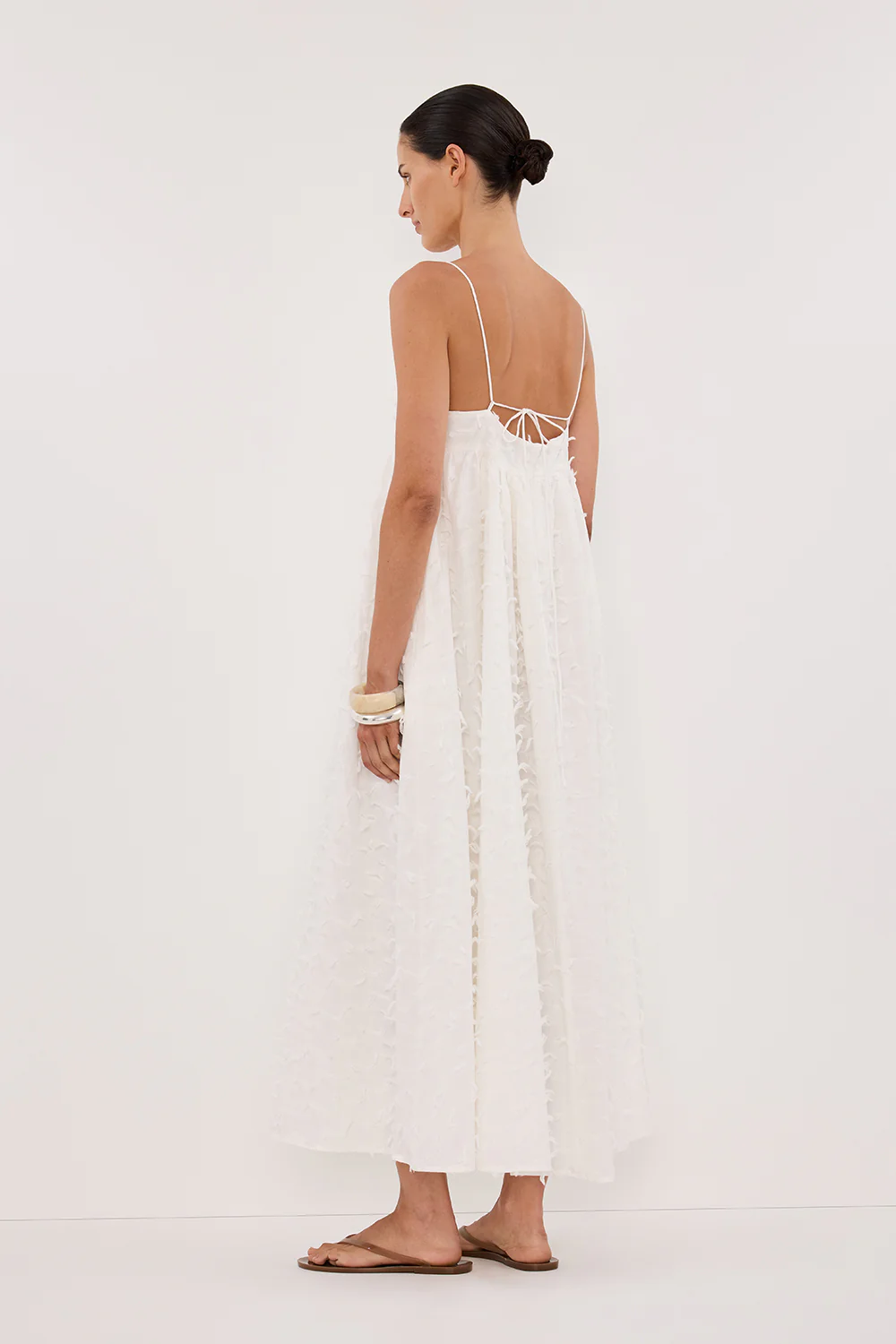 PALOMA WHITE BABYDOLL MIDI DRESS - Gamepaces