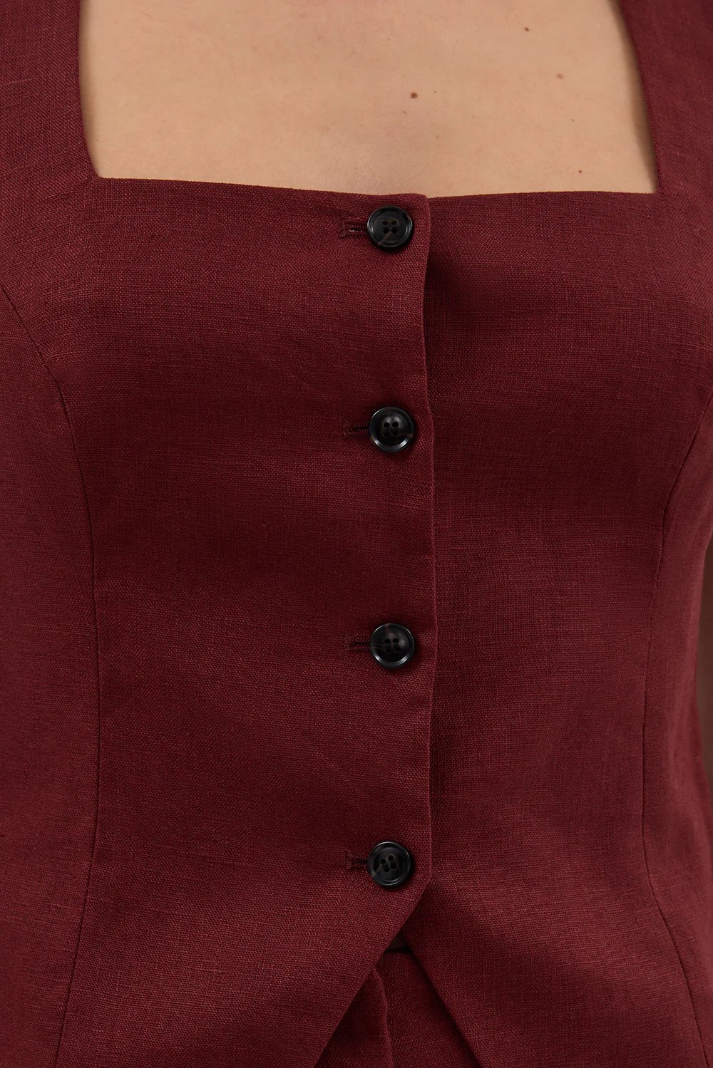 FRAN SAHARA LINEN VEST - Gamepaces