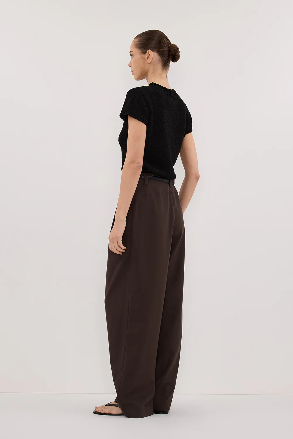 EDEN BITTER CHOC TAILORED PANT - Gamepaces