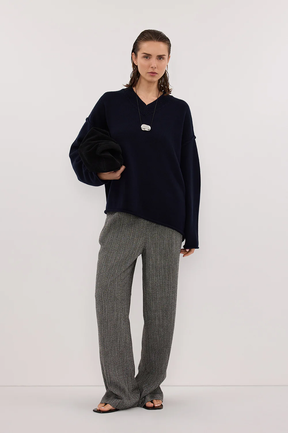 MANHATTAN CHARCOAL TWEED PANT - Gamepaces