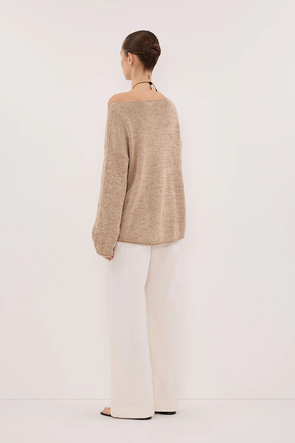 ALIZA NATURAL LONG SLEEVE KNIT JUMPER - Gamepaces