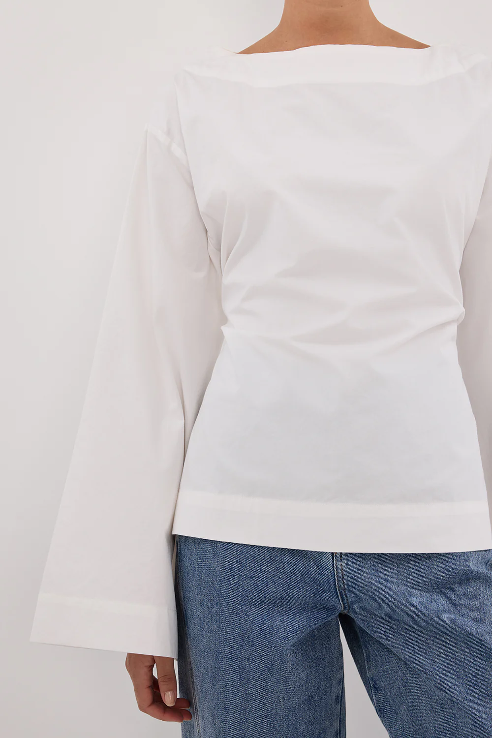 IVY WHITE LONG SLEEVE TOP - Gamepaces