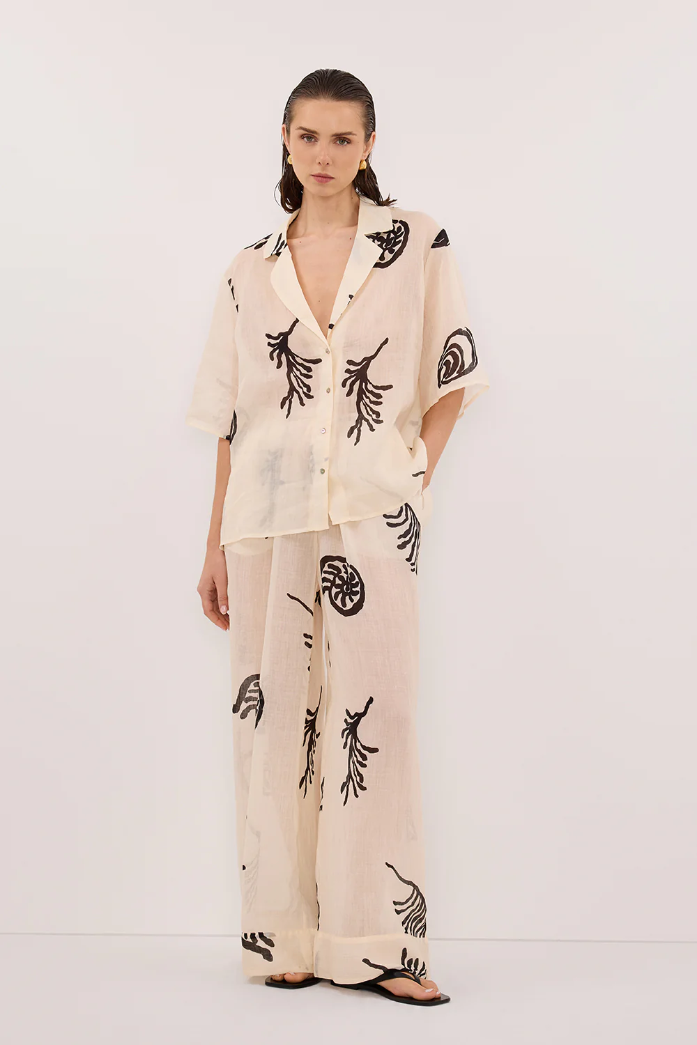 POSITANO SANDSTONE RAMIE PANT - Gamepaces