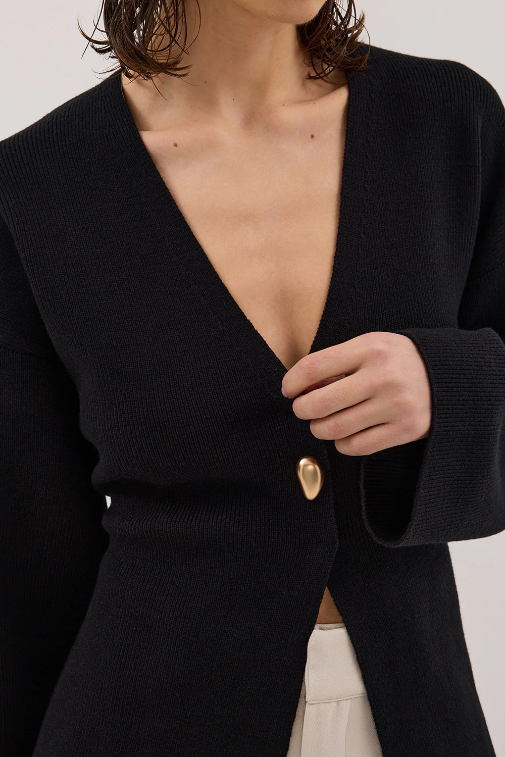 SCOUT BLACK LONG SLEEVE KNIT TOP - Gamepaces