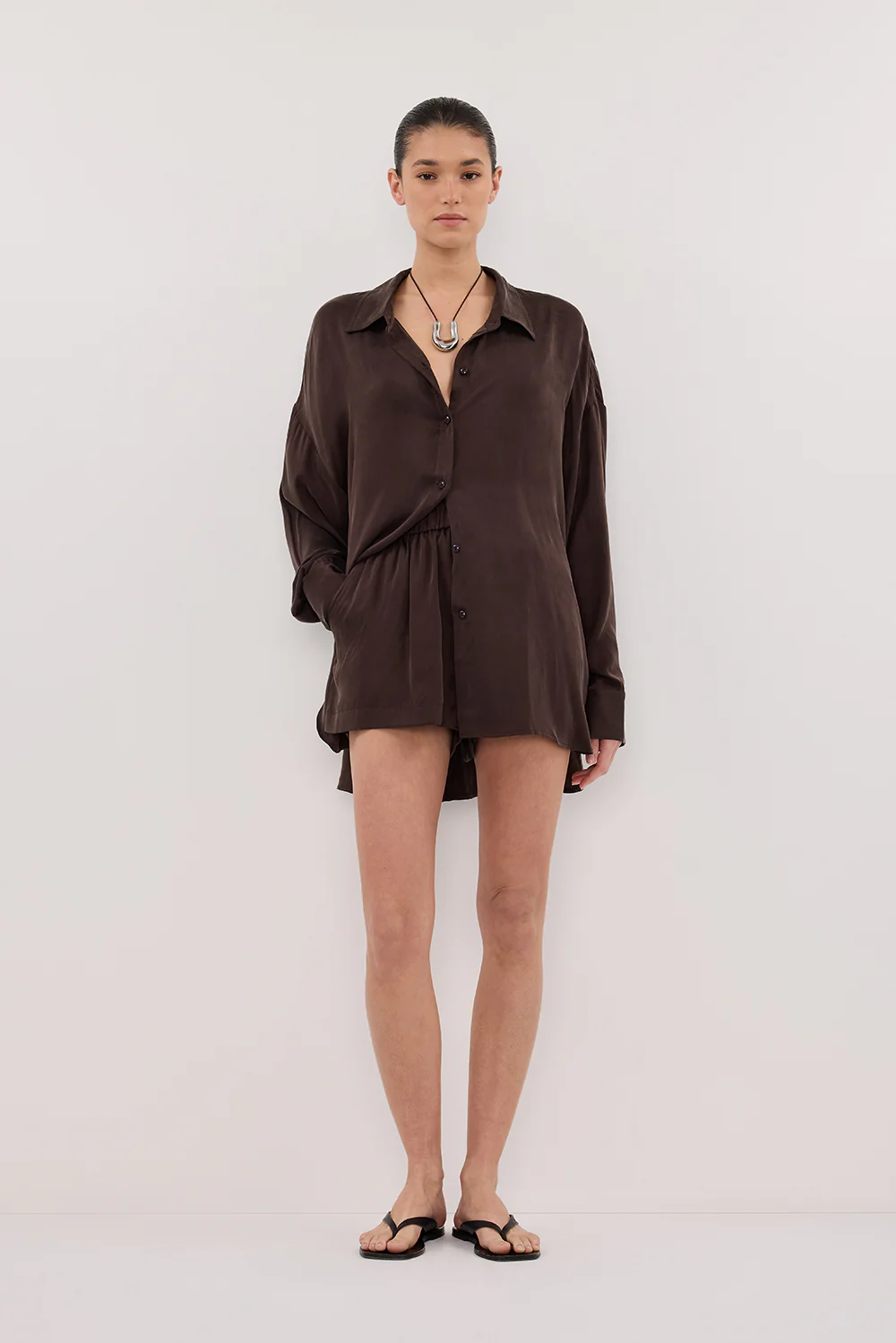 ISLA BITTER CHOC SILK SHORT - Gamepaces