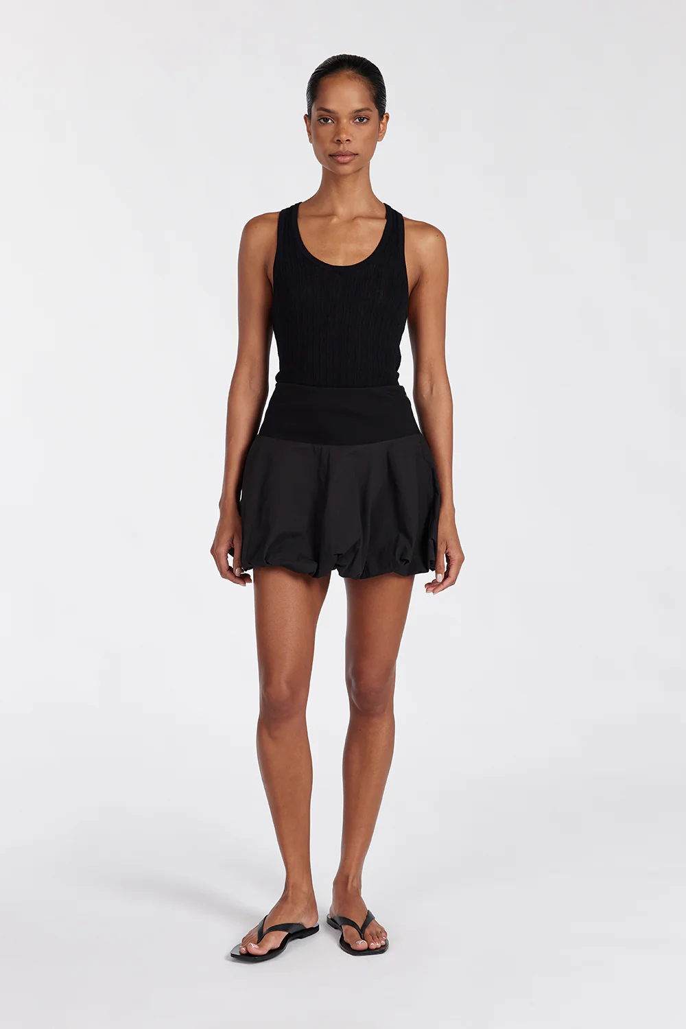 RUEBEN BLACK MINI SKIRT - Gamepaces