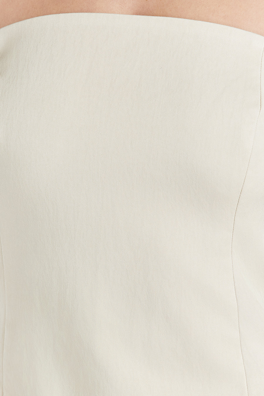 OPAL OAT STRAPLESS MIDI DRESS - Gamepaces