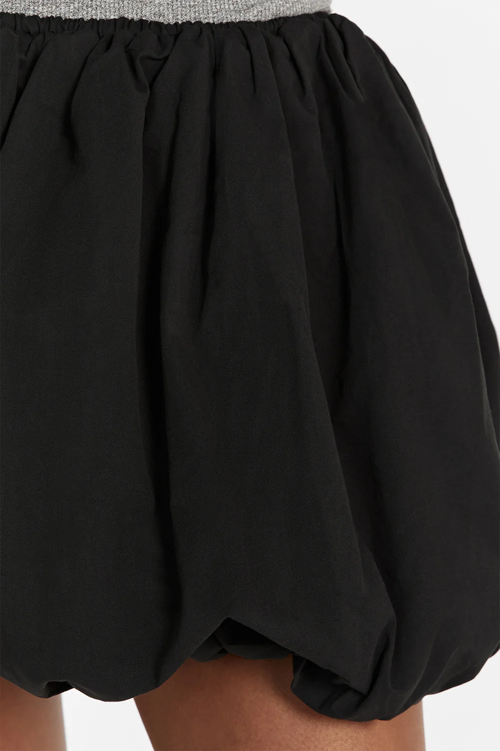 STEVIE BLACK BUBBLE MINI SKIRT - Gamepaces