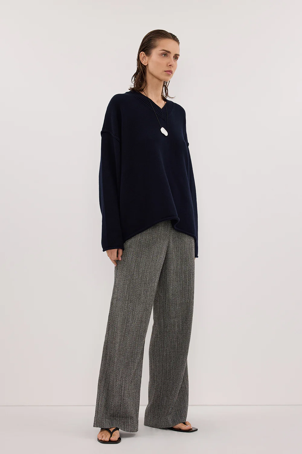 MANHATTAN CHARCOAL TWEED PANT - Gamepaces