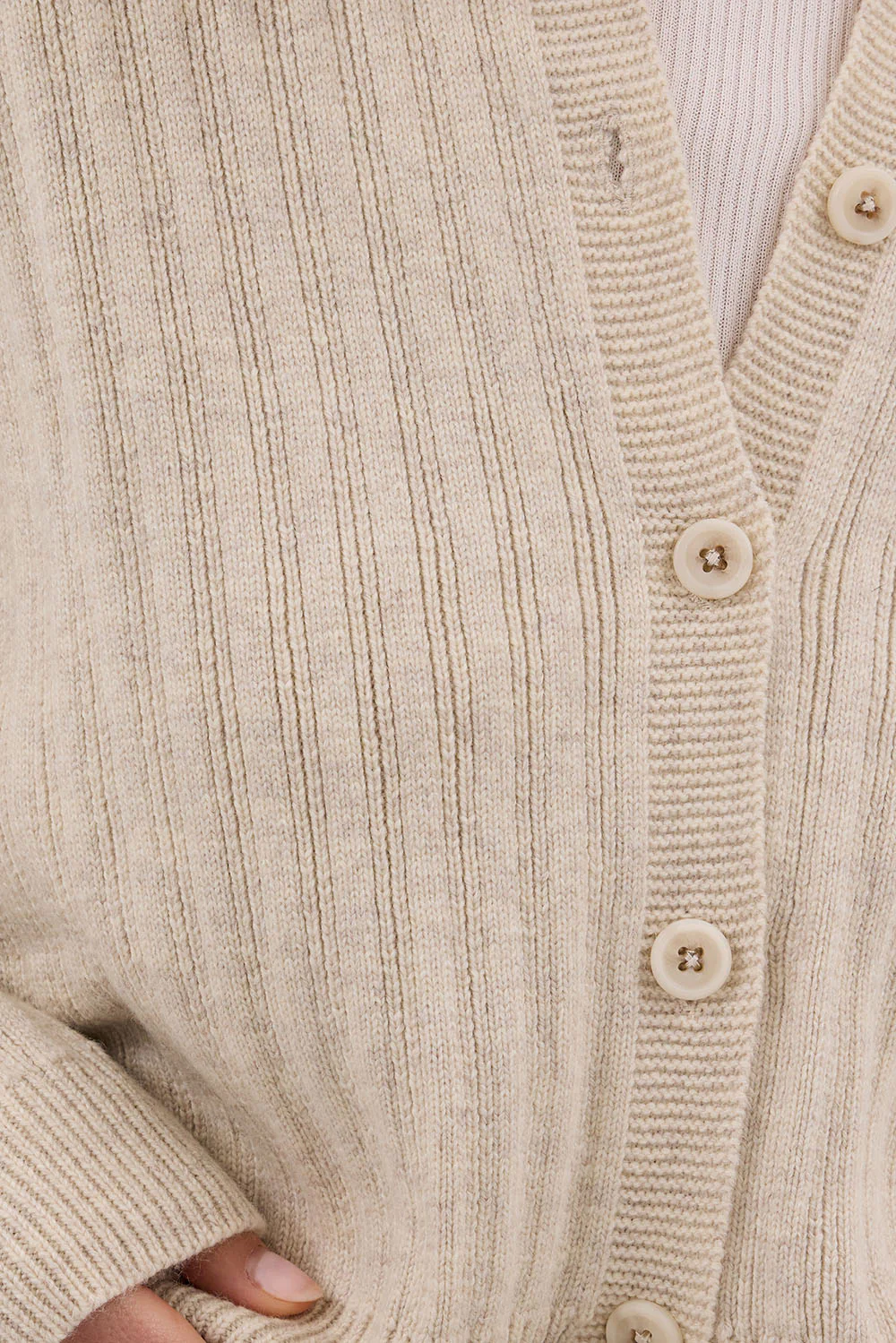 DAHLIA CHALK KNIT CARDIGAN - Gamepaces