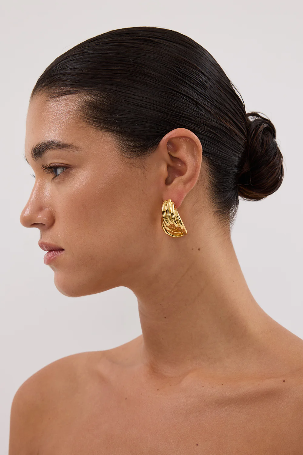 AMBER SCEATS QUINLAN EARRING GOLD - Gamepaces