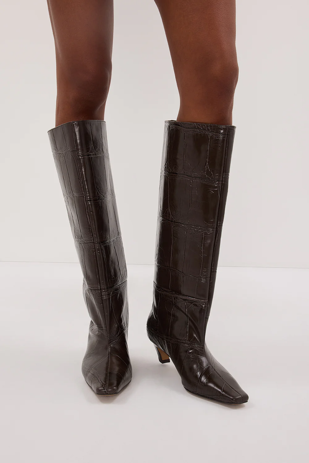 ALIAS MAE CRAWFORD BOOT CHOC CROC - Gamepaces