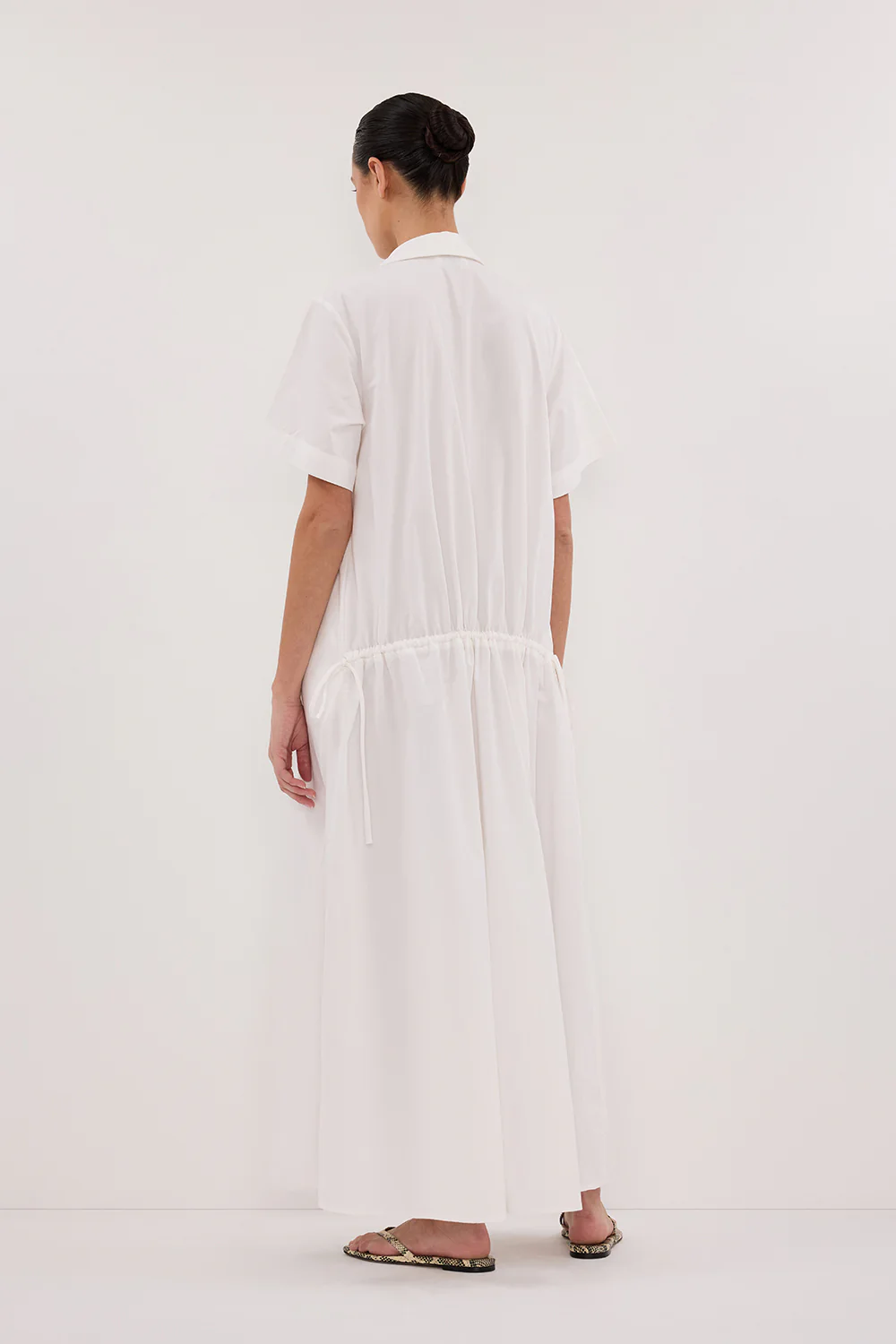 VIOLET WHITE SHIRT MIDI DRESS - Gamepaces