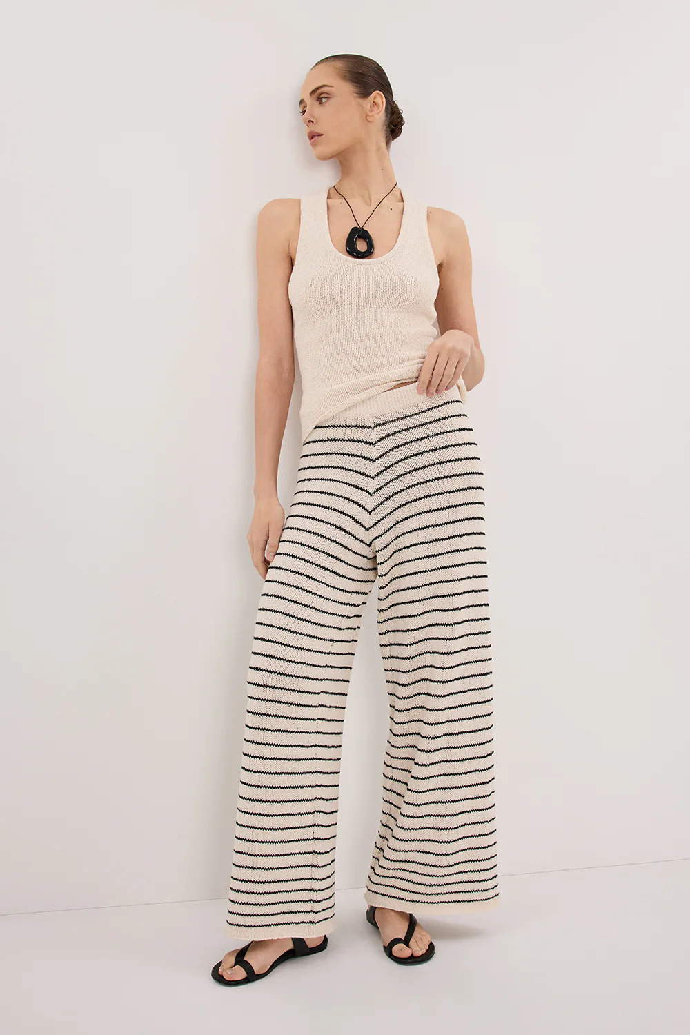 ASPEN SANDSTONE STRIPE KNIT PANT - Gamepaces