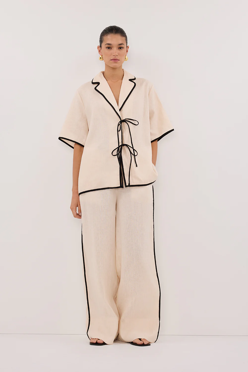 VON CREAM LINEN PANT - Gamepaces