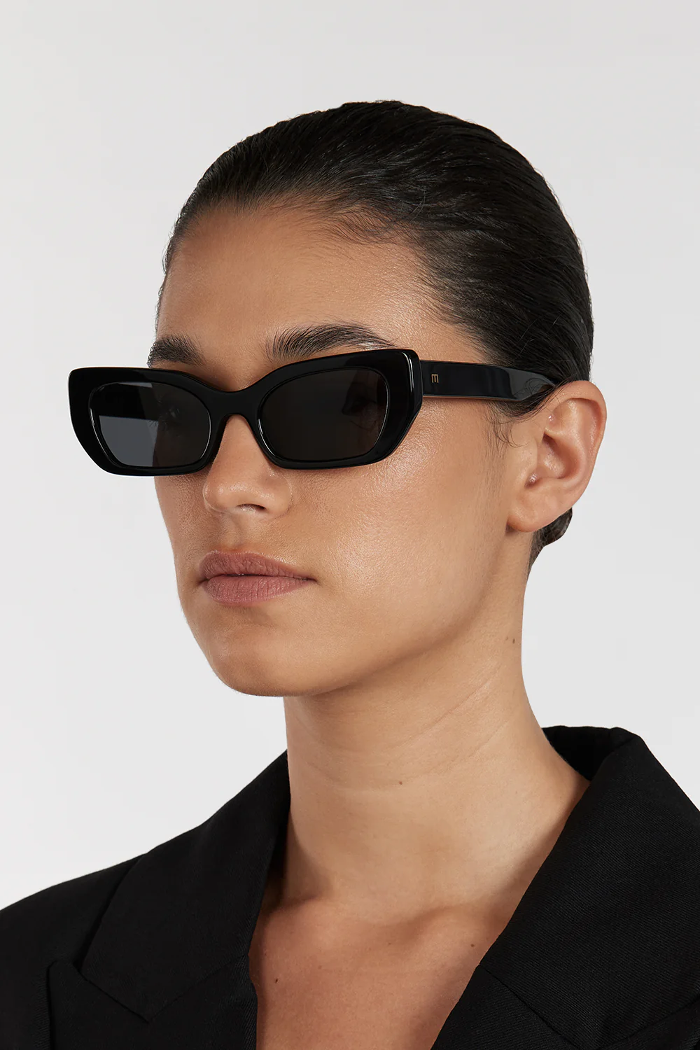 ELISA JOHNSON COOKIE IN GLOSS BLACK SUNGLASSES - Gamepaces