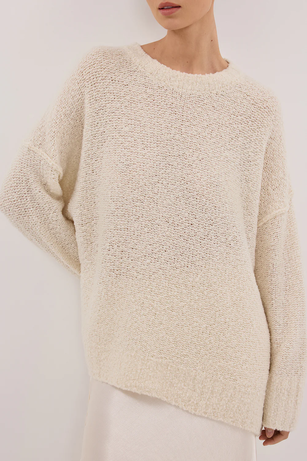 CICI CREAM LONGLINE JUMPER - Gamepaces